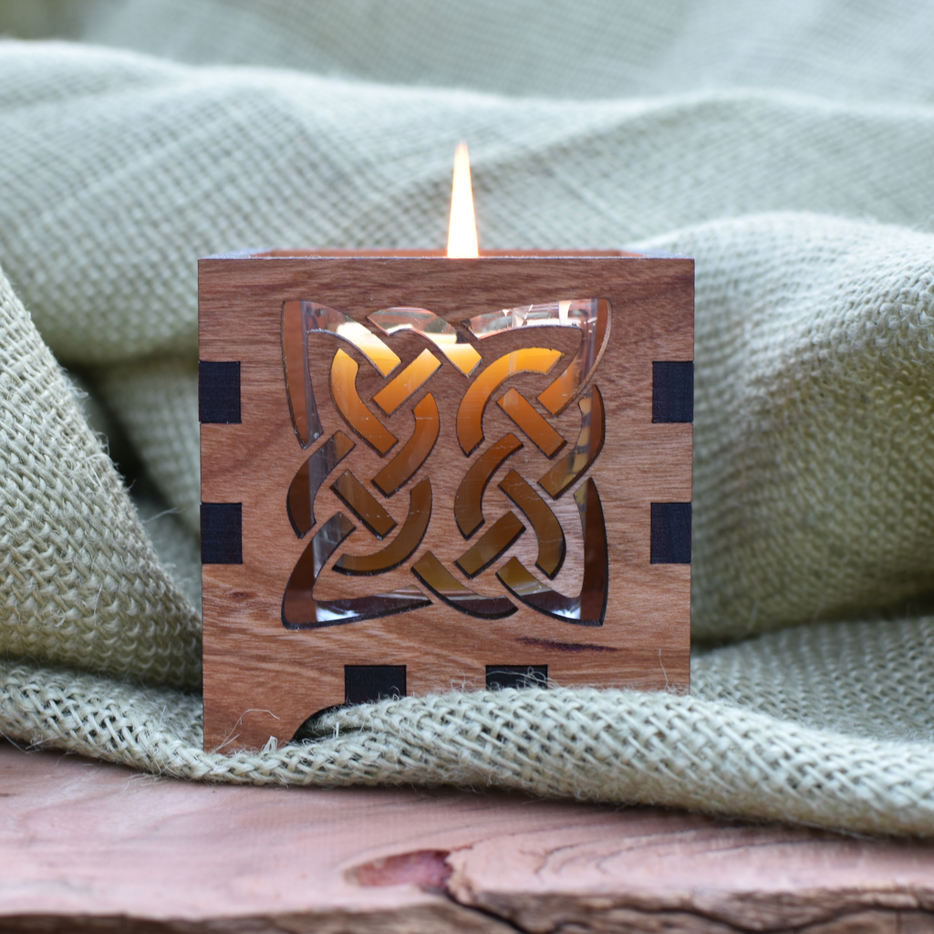 Celtic Knot Tea Light Candle Holder
