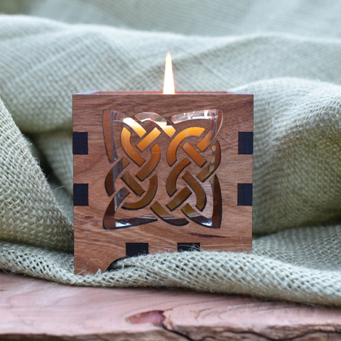 Celtic Knot Tea Light Candle Holder