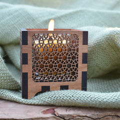 Circle Star Tea Light Candle Holder