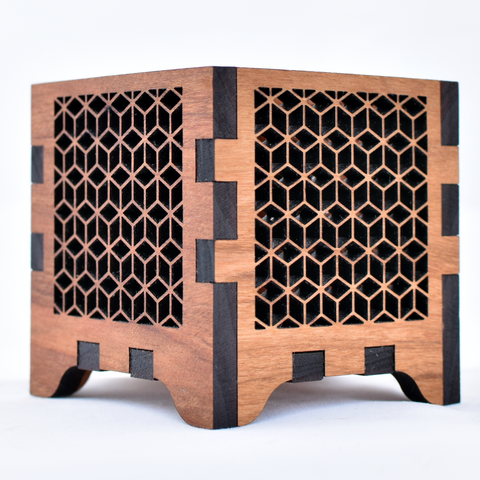 Japanese Kumiko Box Tea Light Candle Holder