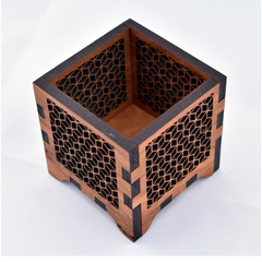 Japanese Kumiko Box Tea Light Candle Holder