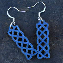 Celtic Knot Laser Cut Birchwood Earrings