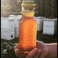 Berwyn Wildflower 100% Honey in a Muth bottle