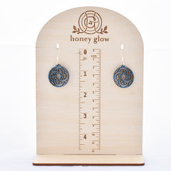 Whimsical Laser Cut Birchwood Earrings