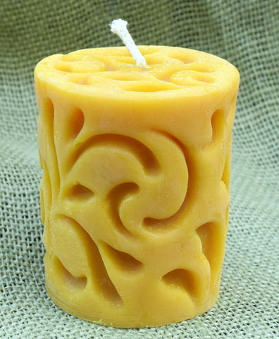 Solid Beeswax Pillar Candle